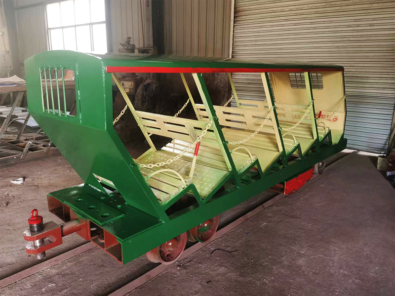 抱轨式斜井人车